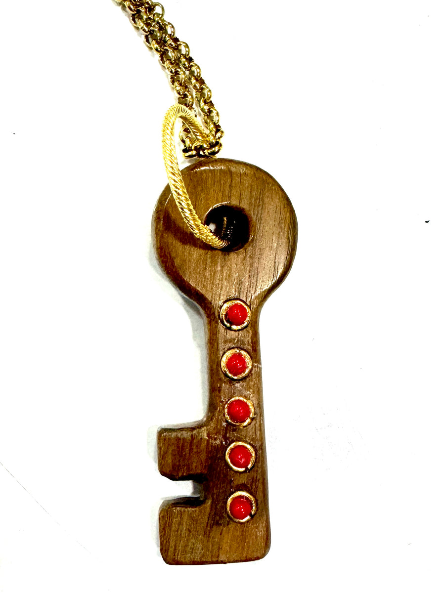 Wooden Key Pendant