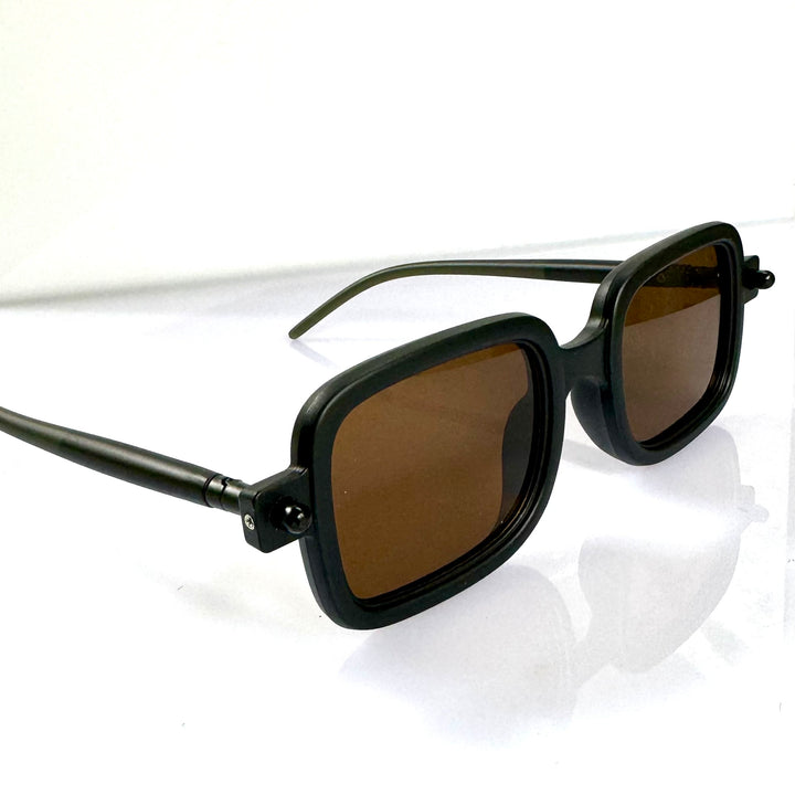 Black / Black Square   Trendy Sunglasses