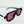 Black / Pink Aviator Trendy Sunglasses