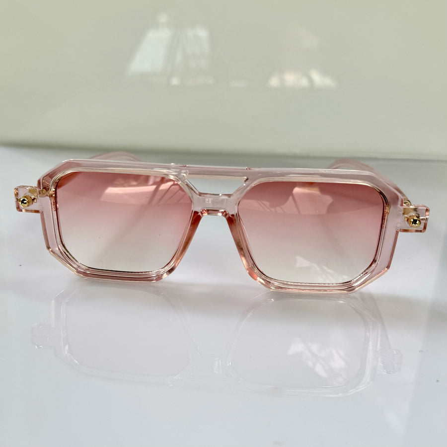 French Rose Aviator  Trendy Sunglasses