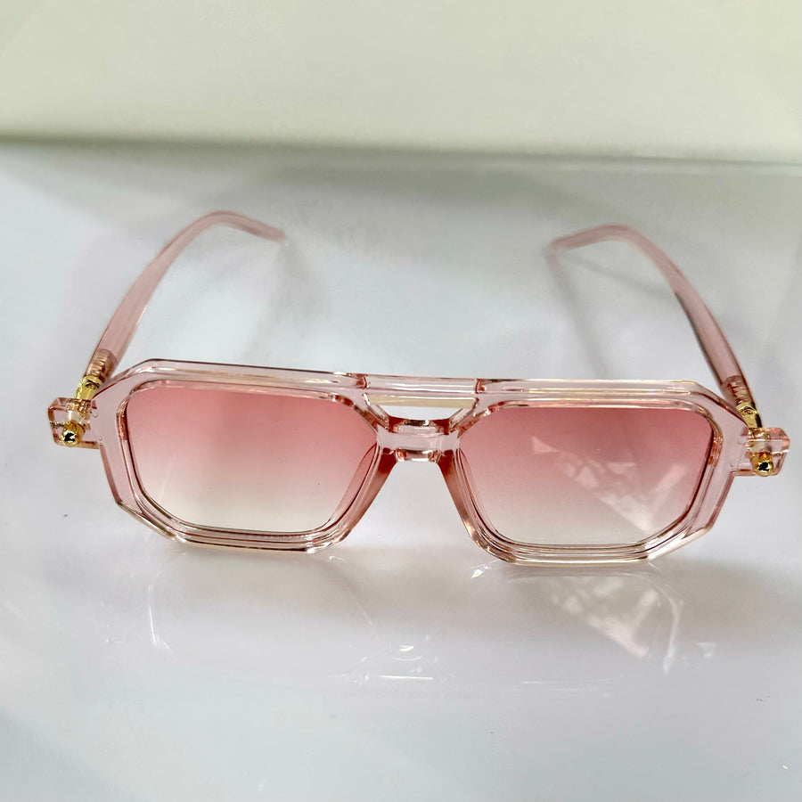 French Rose Aviator  Trendy Sunglasses