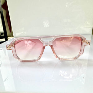 French Rose Aviator  Trendy Sunglasses