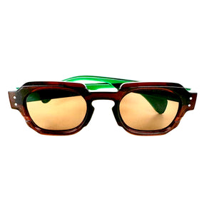 Carey/ Green  or Blue Aviator Trendy Sunglasses