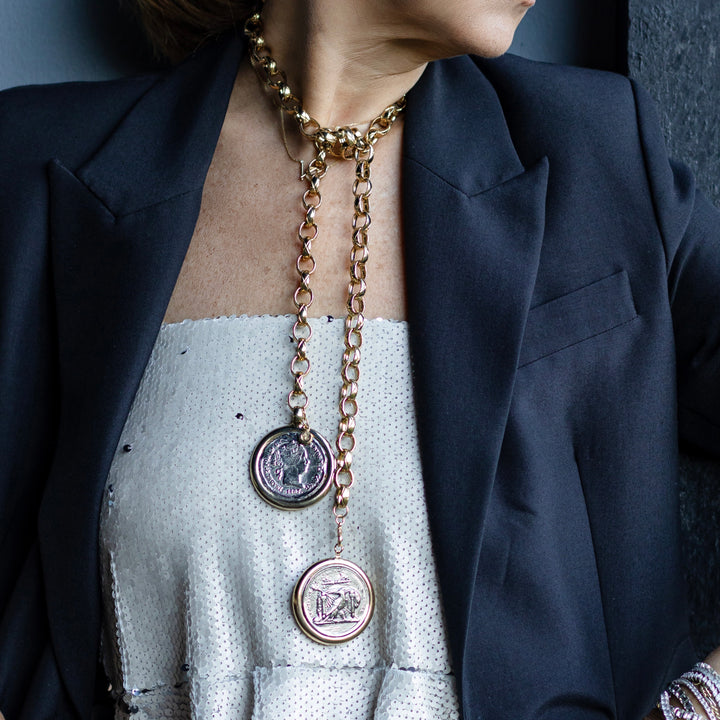DOUBLE COIN NECKLACE