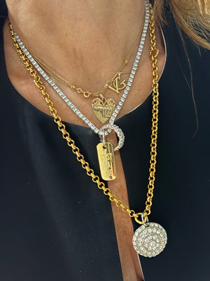 C´EST LA VIE Unisex Word  Plate Pendant