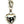 Chunky Lariat Necklace with Heart Pendant