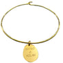 Oval  Custom Name Plate Pendant