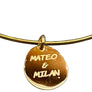 Oval  Custom Name Plate Pendant