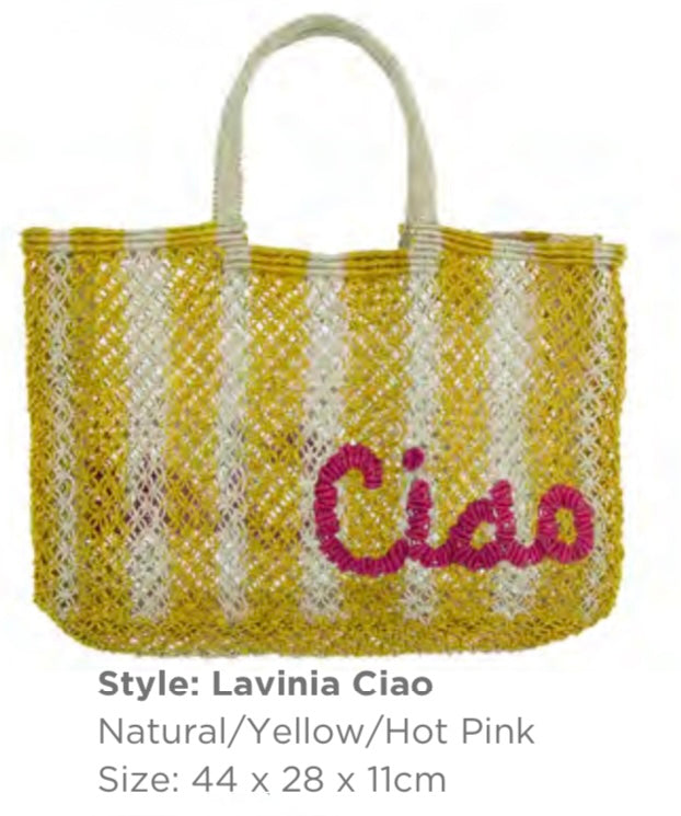 CIAO JUTE BAG - SMALL / YELLOW