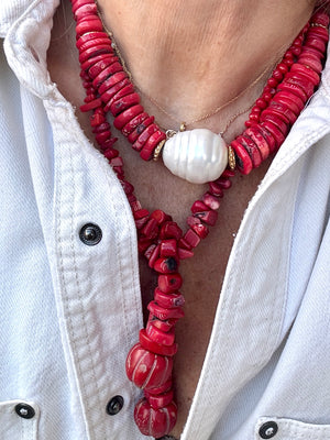 Coral & Pearl Necklace