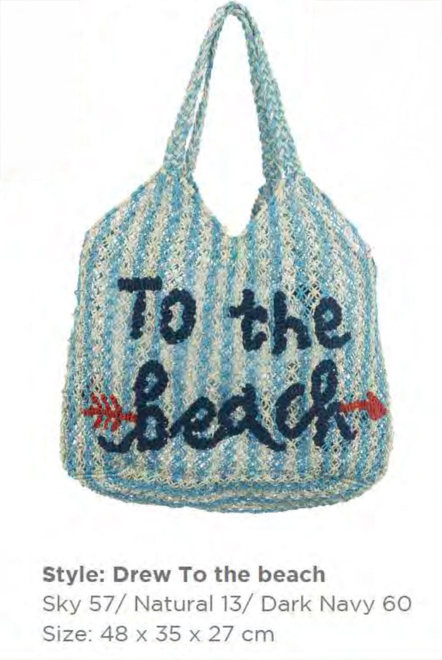 TO THE BEACH JUTE BAG