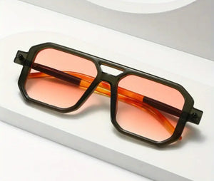 Purpel / Pink Aviator Trendy Sunglasses