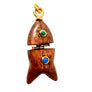 Wooden X-Small Fish Charm