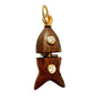Wooden X-Small Fish Charm