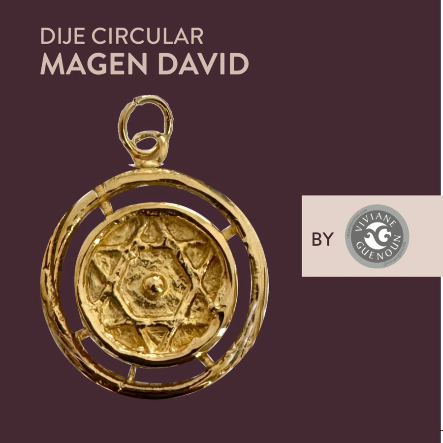 Circular Magen David  Pendant