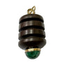 Bee Drop Pendant — Carved Wood &  Stone