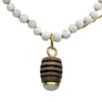 Bee Drop Pendant — Carved Wood &  Stone