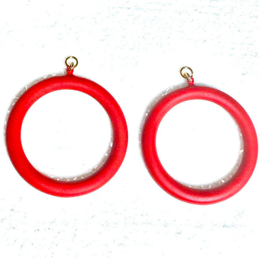 Detachable Circle ⭕️ Pendant  Earring