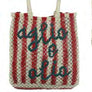 OGLIO &  OLIO JUTE AND BAG -SMALL /  RED STRIPES