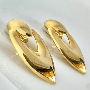 Vintage Dangle  Gold Earrings