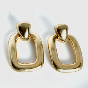 Vintage Dangle  Gold Earrings