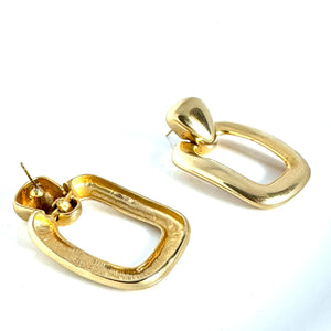 Vintage Dangle  Gold Earrings