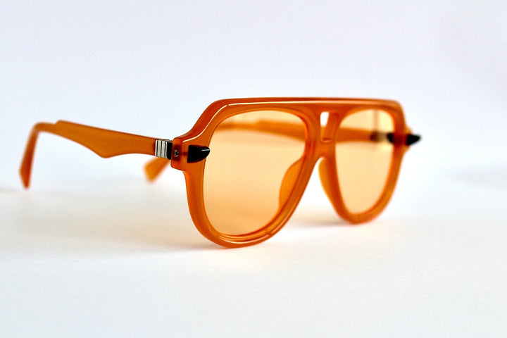 Orange Oval Trendy Sunglasses