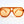 Orange Oval Trendy Sunglasses