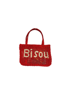 BISOU JUTE BAG X-SMALL / RED / available PRE-ORDER