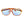 Orange / Blue Aviator Oval Trendy Sunglasses