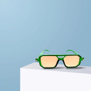 Green Aviator  Trendy Sunglasses