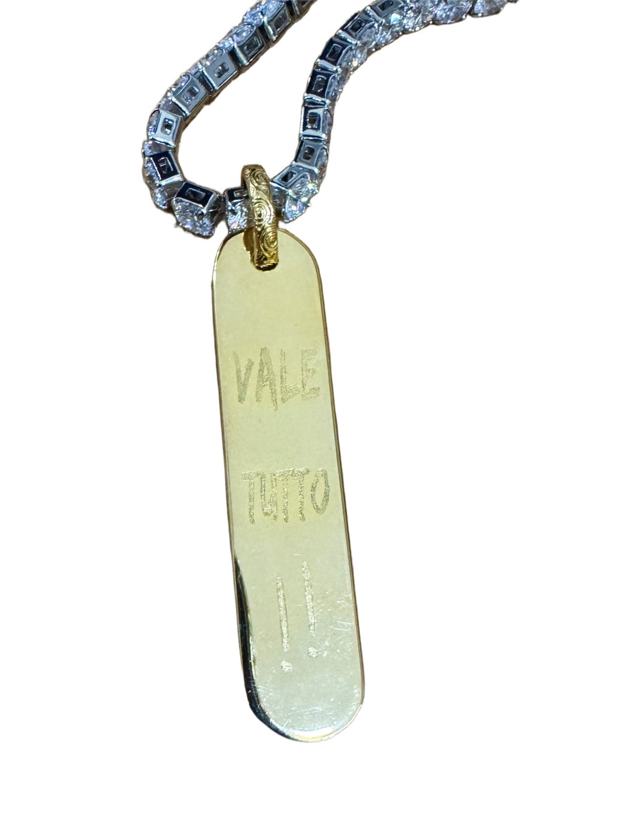 VALE TUTTO!!  Plate Pendant