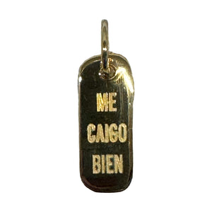 ME CAIGO BIEN  Unisex Word  Plate Pendant