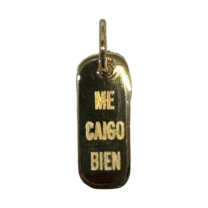 ME CAIGO BIEN  Unisex Word  Plate Pendant