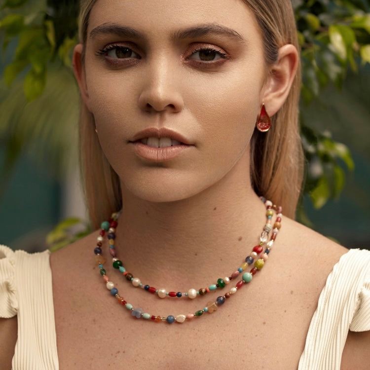Buy Jadau Beads Necklace Designs Online – Gehna Shop