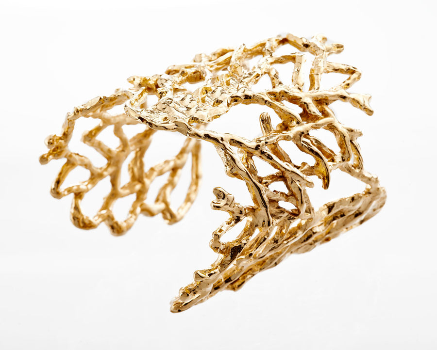 Elegant Coral Bracelet Cuff
