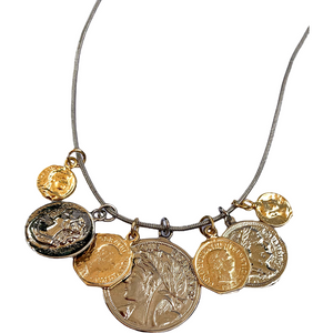 Upcycled Coins Necklace