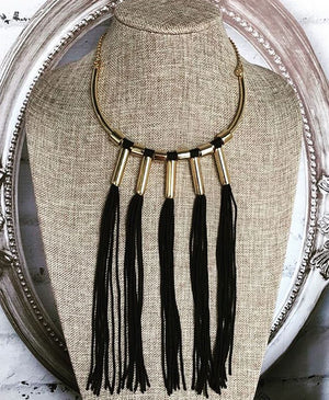 Black Leather Choker Necklace – Viviane Guenoun