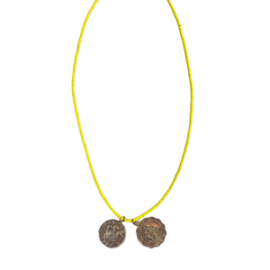 Summer Beaded Coin Necklace