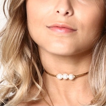Choker Minimalist Pearl Necklace