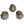 Set of 4 Shape of Lady Bug Pin