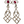 BRIGHT COLORS ARABESC LONG EARRINGS