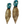 Drop Leave & Crystal Statement Earrings