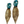 Drop Leave & Crystal Statement   Earrings