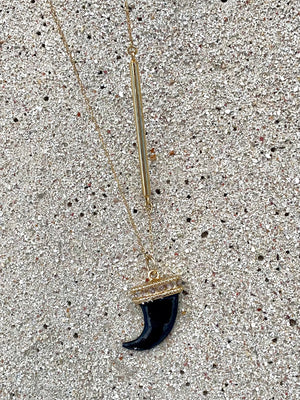 Cornicello ( Italian Horn ) x Letter Necklace – M.Bellz Accessories