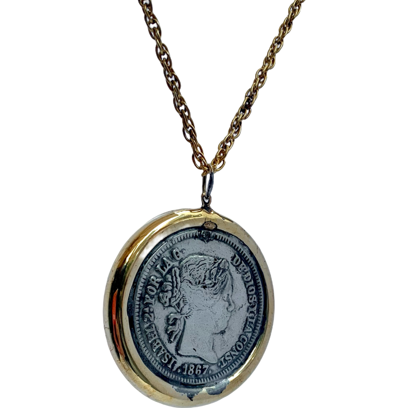 1882 Morgan Silver Dollar Cut Coin Necklace - Silver State Foundry