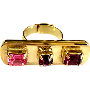 BRIGHT COLORS CRYSTAL RING