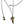 X-SMALL  GOLD PLATED SHARK  TOOTH CORD NECKLACE