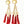 Piramid Tassel Gold Plated Filigree Earrings