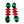 BRIGHT TRICOLOR EARRINGS